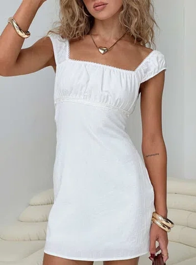 Shop Princess Polly Haysley Mini Dress In White