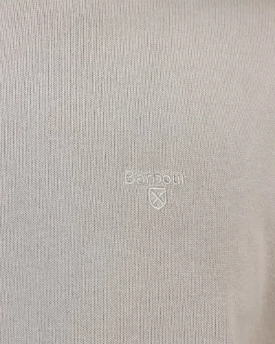 Shop Barbour Sweater In Dove Grey