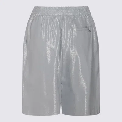 Shop Herno Grey Viscose Shorts