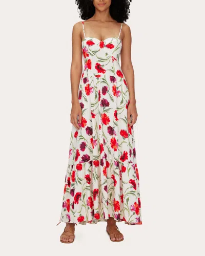 Shop Diane Von Furstenberg Women's Etta Dress In Dianthus Large Red
