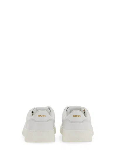 Shop Hugo Boss Boss Sneaker With Logo In White