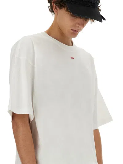 Shop Diesel T-shirt "t-boxt-d" In White
