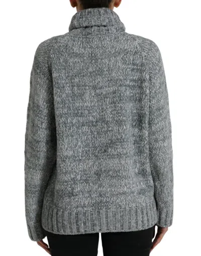 Shop Dolce & Gabbana Gray Cashmere Turtle Neck Pullover Women's Sweater