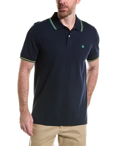 Shop Brooks Brothers Original Fit Performance Polo Shirt In Blue