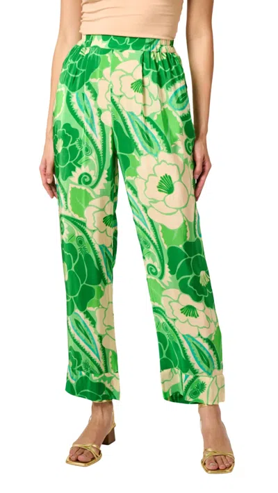 Shop Farm Rio Tropical Print Pant In Green Floral