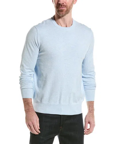 Shop Brooks Brothers Crewneck Sweater In Blue