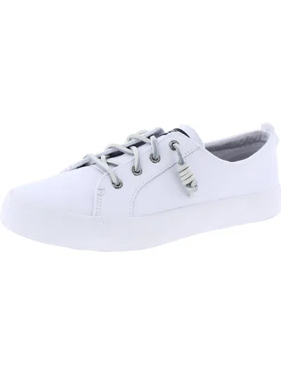Shop Sperry Crest Womens Leather Memory Foam Casual And Fashion Sneakers In White