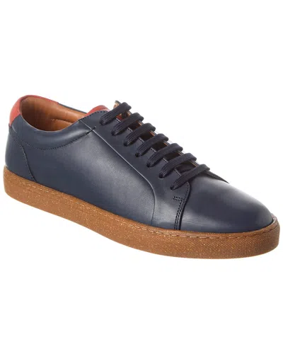 Shop Ted Baker Udamou Leather Sneaker In Blue