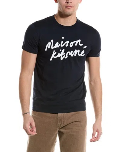 Shop Maison Kitsuné Classic T-shirt In Blue