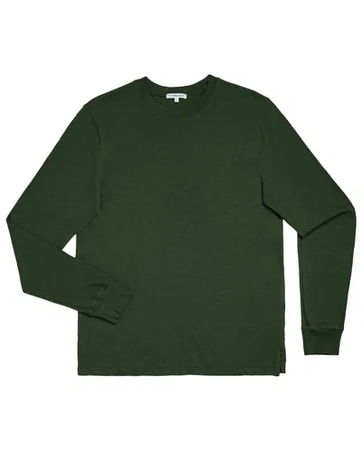 Shop Cotton Citizen Presley Long Sleeve Shirt In Green
