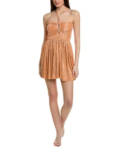 Shop Sabina Musayev Cody Mini Dress In Orange