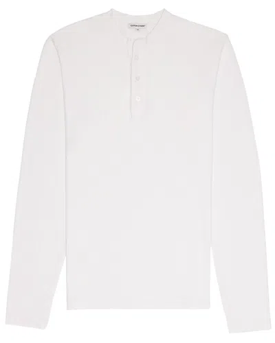Shop Cotton Citizen Hendrix Henley Shirt In White