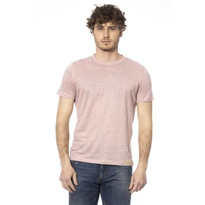 Shop Distretto12 Cotton Men's T-shirt In Pink