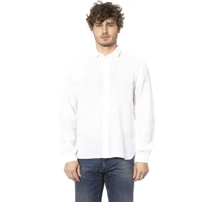 Shop Distretto12 Linen Men's Shirt In White