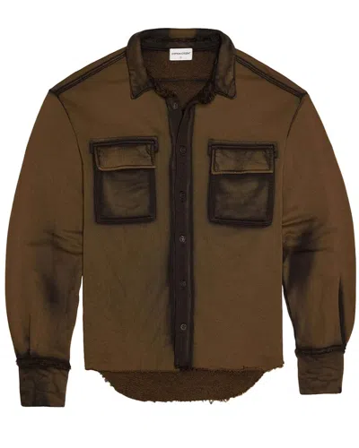Shop Cotton Citizen Bronx Button-down Shirt In Brown