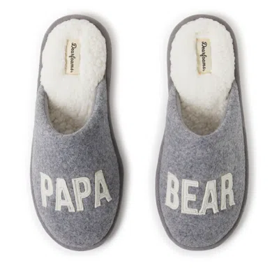 Shop Dearfoams Men's Carson Papa Bear Family Scuff Slipper In Grey
