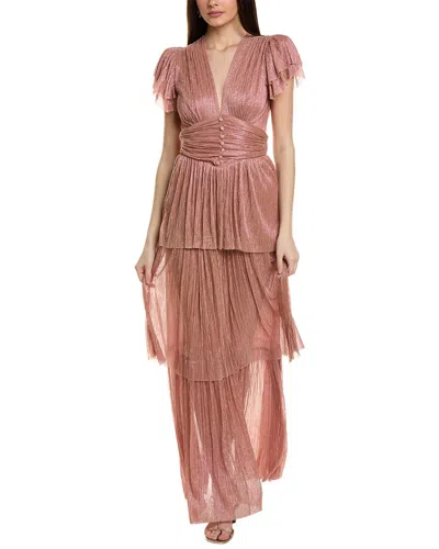 Shop Sabina Musayev Ella Maxi Dress In Pink