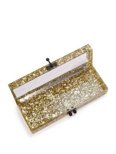 Shop Edie Parker Flavia Solid Clutch In Gold