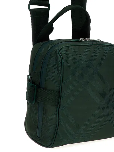 Shop Burberry Check Shoulder Strap Crossbody Bags Green