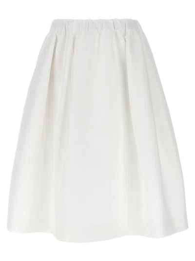 Shop Marni Cotton Gabardine Skirt Skirts White
