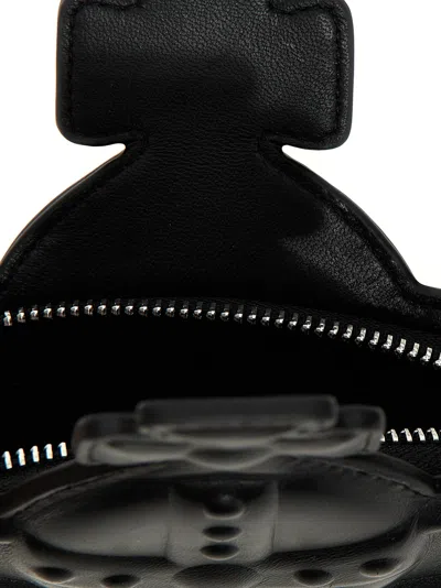 Shop Vivienne Westwood Nappa Nano Orb Crossbody Bags Black