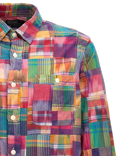 Shop Polo Ralph Lauren Patchwork Shirt Shirt, Blouse Multicolor