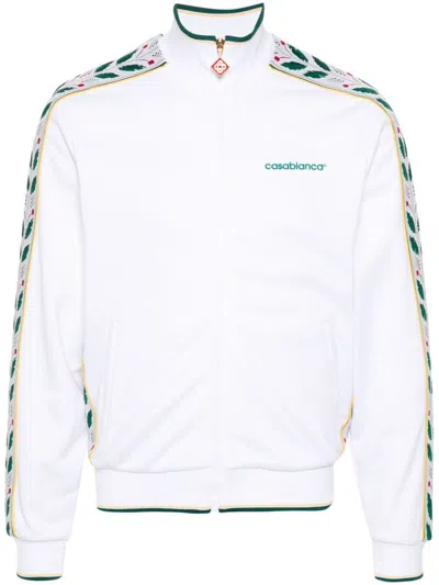 Shop Casablanca Sweatshirt With Pattern In White
