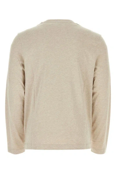 Shop Ami Alexandre Mattiussi Ami Unisex Melange Dove Grey Cotton T-shirt In Gray