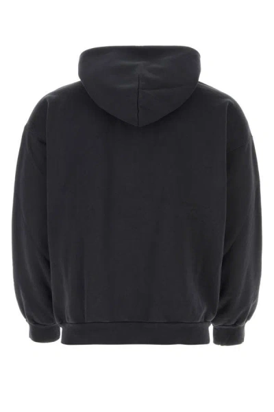 Shop Balenciaga Man Black Cotton Sweatshirt