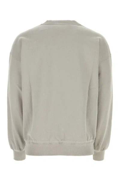 Shop Dolce & Gabbana Man Light Grey Cotton Sweatshirt In Gray