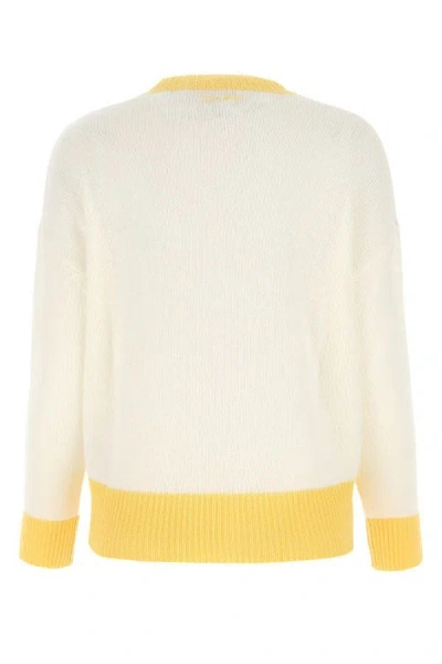 Shop Marni Woman Multicolor Cashmere Oversize Sweater
