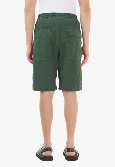 Shop Barena Venezia Canariol Garzoto Bermuda Shorts In Green