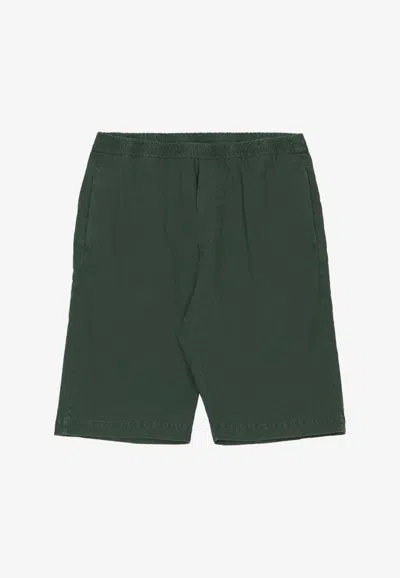 Barena Venezia Canariol Mid-rise Bermuda Shorts In Green