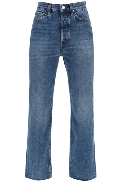 Shop Totême Jeans Classic Cut In Blue