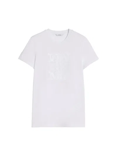 Shop Max Mara T-shirt With Application Clothing In White