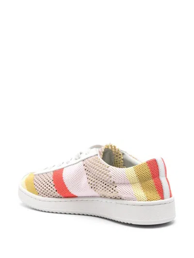 Shop Paul Smith Striped Sneakers In Pink