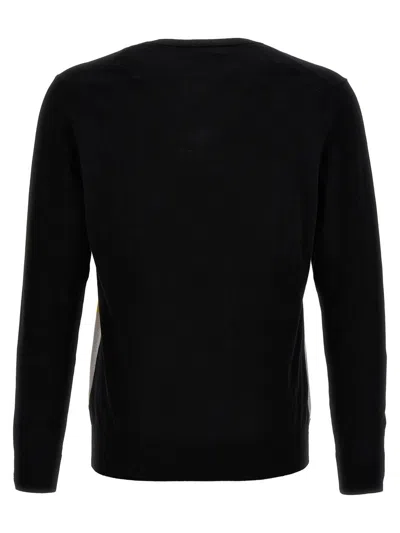 Shop Ballantyne 'argyle' Sweater In Black