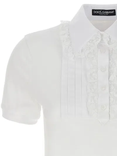 Shop Dolce & Gabbana Plastron T-shirt In White
