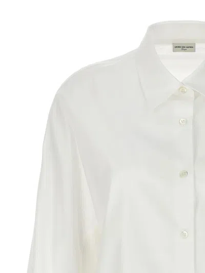 Shop Dries Van Noten 'casio' Shirt In White