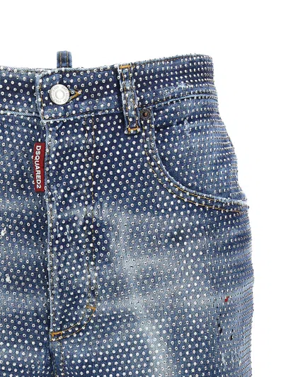 Shop Dsquared2 'hollywood' Shorts In Blue