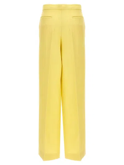 Shop Fabiana Filippi Tailored Trousers In Yellow