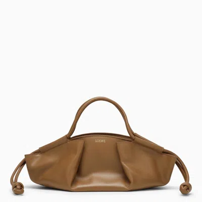 Shop Loewe Small Paseo Bag In Oak Nappa Leather In Black