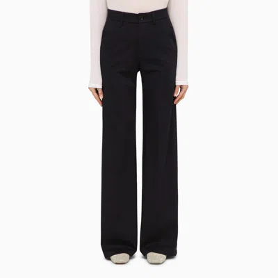 Shop Department 5 | Misa Blue Navy Cotton Wide Trousers