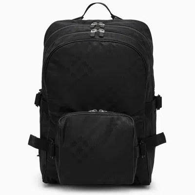 Shop Burberry | Backpack In Black Jacquard Check