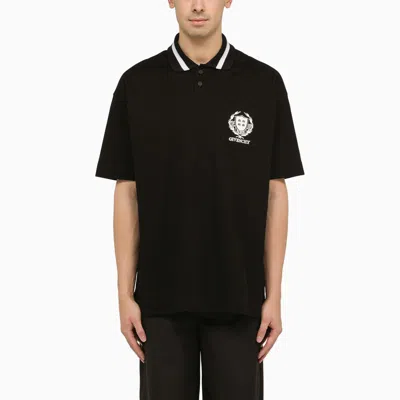 Shop Givenchy | Black Cotton Polo Shirt With Logo
