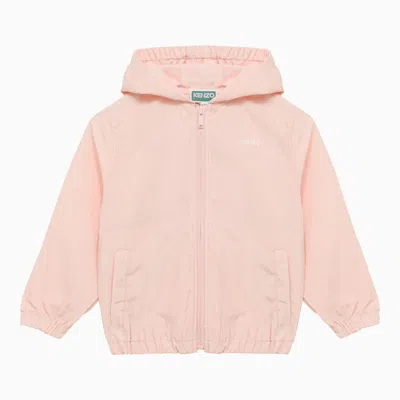 Shop Kenzo Light Pink Jacket With Logo