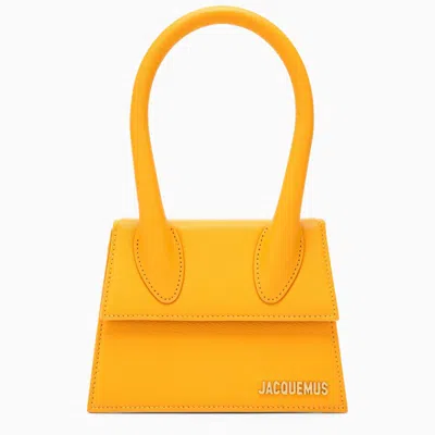 Shop Jacquemus Le Chiquito Moini Orange Leather Bag