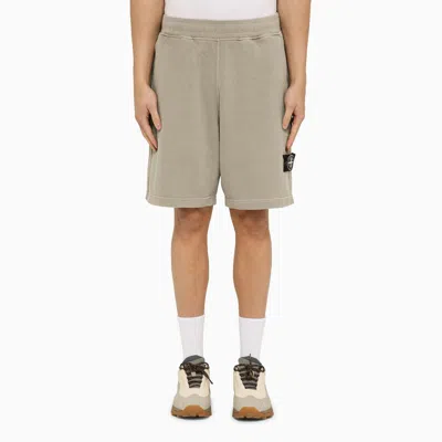 Shop Stone Island | Grey Cotton Bermuda Shorts