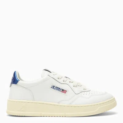 Shop Autry | Medalist White/metallic Blue Sneakers In Multicolor