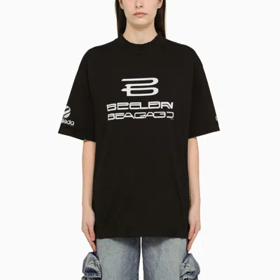 Shop Balenciaga | Ai Generated Medium Fit Black/white T-shirt